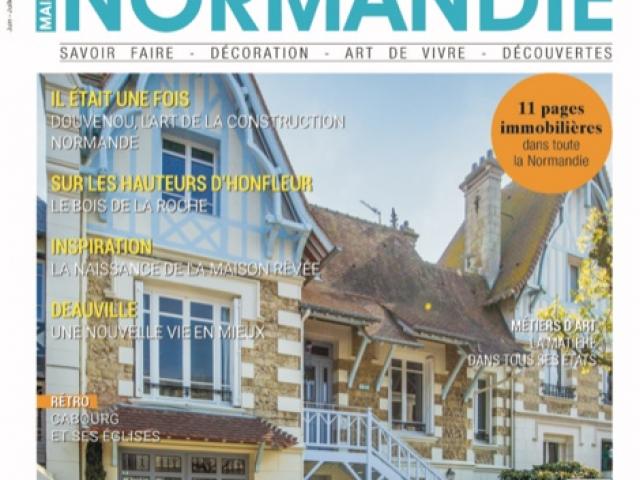 LA VILLA SEMINAIRE DEAUVILLE EST SUR LE MAGAZINE MAISONS NORMANDIE